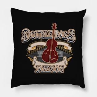 Jazz Man Double Bass Pillow