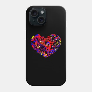 Polyamory Pride Marble Heart (traditional flag) Phone Case