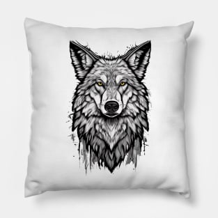 Mystical Wolf Art Pillow