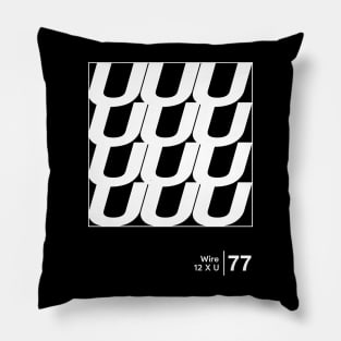 Wire / Minimalist Graphic Artwork Design Pillow