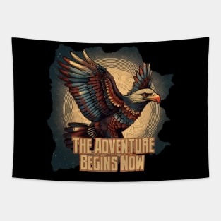 The Adventure Begins Now Tapestry