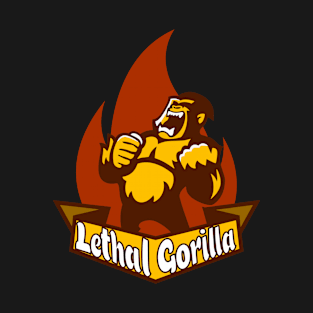 Lethal Gorilla Logo Illustration T-Shirt