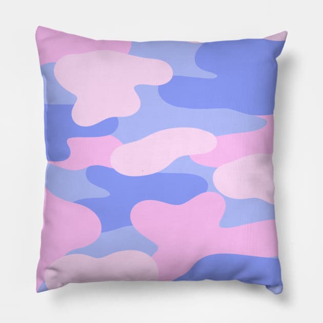 Pastel camo Pillow by Jasmwills