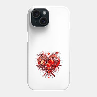 Steampunk heart Phone Case