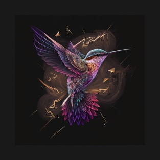 a Psychedelic Viking Hummingbird T-Shirt