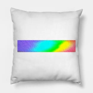 A Textured Band of Rainbow Pillow