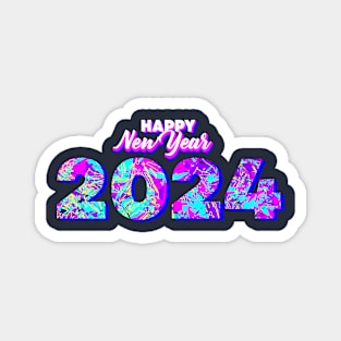 Visionary 2024: Embrace the Future with Vibrant Designs! Magnet