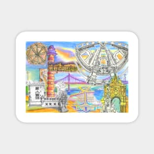 Lisbon sketches Magnet