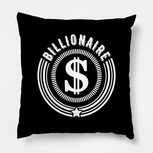 BILLIONAIRE CLUB Pillow by NASMASHOP