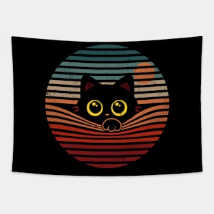 Retro Cat - Cute vintage kitty Tapestry