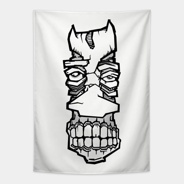 lines face Tapestry by manuvila