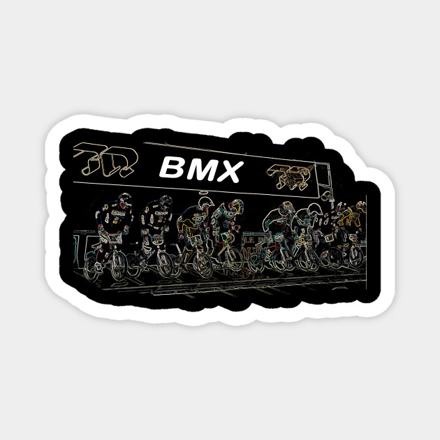 Bmx Start Gate Bmx Racing Magnet Teepublic Uk