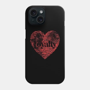 Loyalty Fingerprint Heart Phone Case