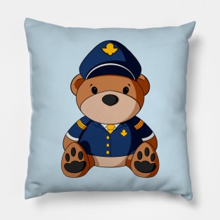 Male Pilot Teddy Bear Pillow