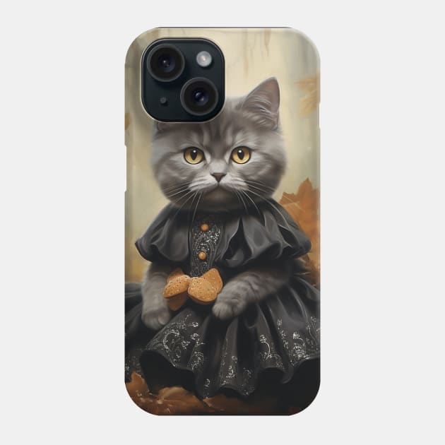 Goth Cat Phone Case by Enchanted Reverie