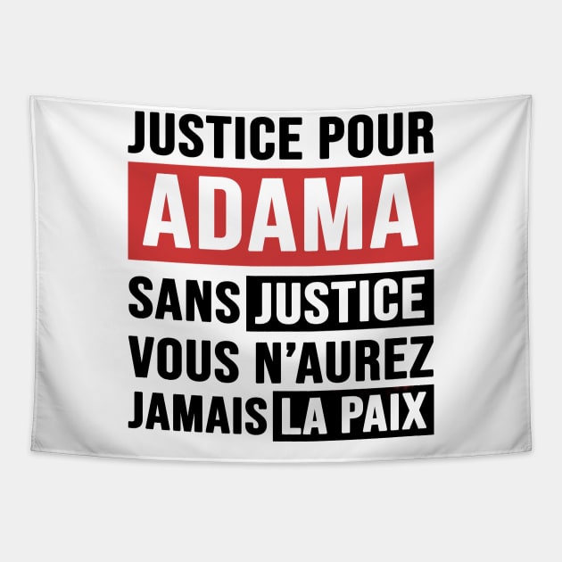 Justice Pour ADAMA Tapestry by CF.LAB.DESIGN