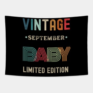 Vintage Limited Edition September Birthday Gift Tapestry