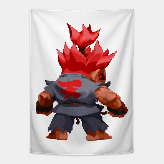 Akuma - Super Puzzle Fighter 2 Tapestry by retroworldkorea