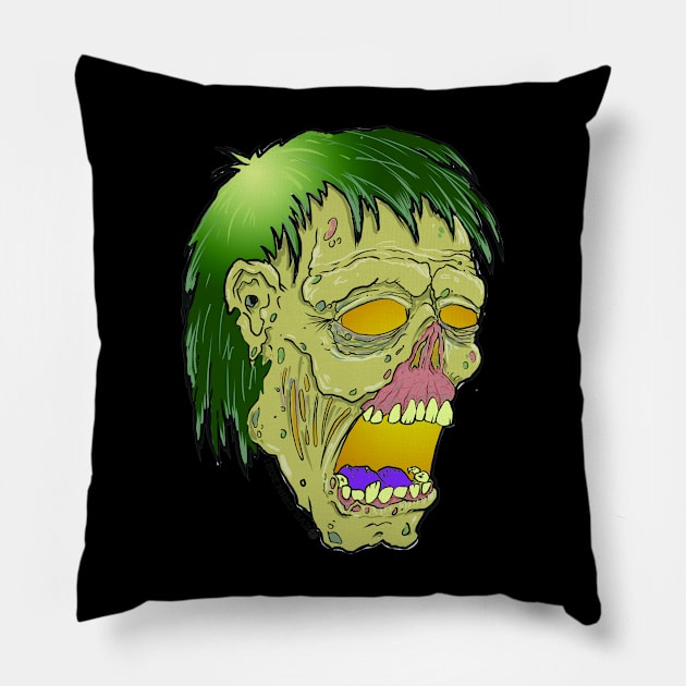 Toon Zombie Pillow by Evil Grin Studios 