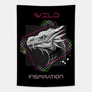 Dragon Fantasstic Wild Nature Animal Illustration Art Drawing Tapestry