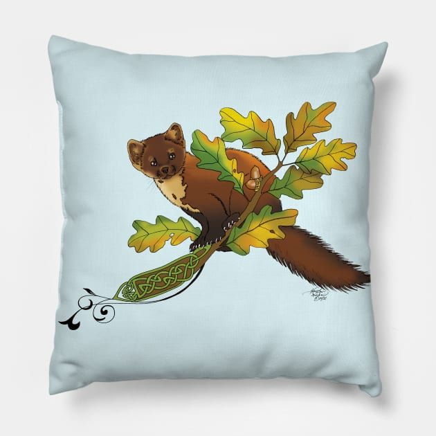 Pine Marten Pillow by tigressdragon