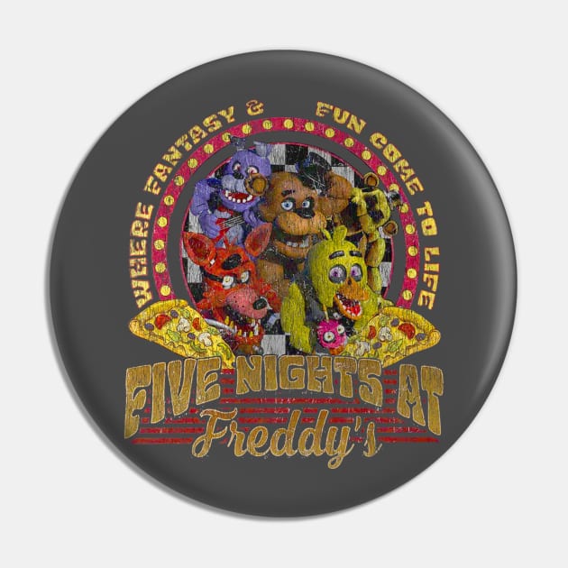 Five Nights At Freddy's Pizza Pin by huskaria