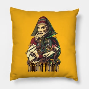Russian Horror (by Alexey Kotolevskiy) Pillow