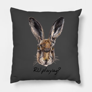 RABBITS "R U playing?" Pillow