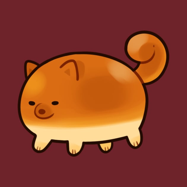 Bread Doggo - Round Boi by giraffalope