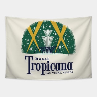 Retro Vintage Tropicana Resort and Casino Las Vegas 50s Tapestry