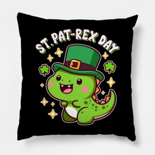 Irish Baby Dinosaur T-Rex Lover Happy St. Pat Rex Day Pillow