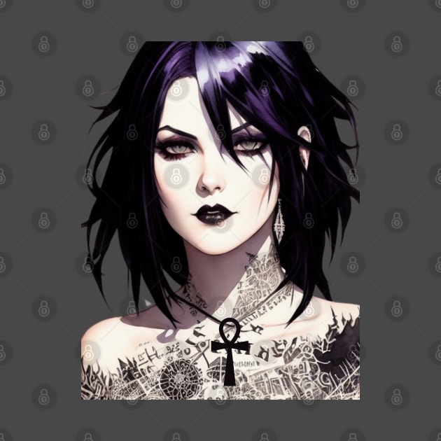 Inked Death - Sandman Death by ForbiddenGeek