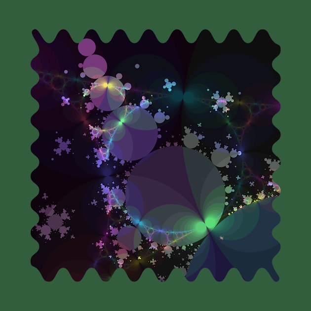 Pretty Fractal Circles and Snowflakes by Gingezel