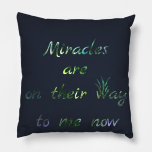 Miracles are on their way Pillow