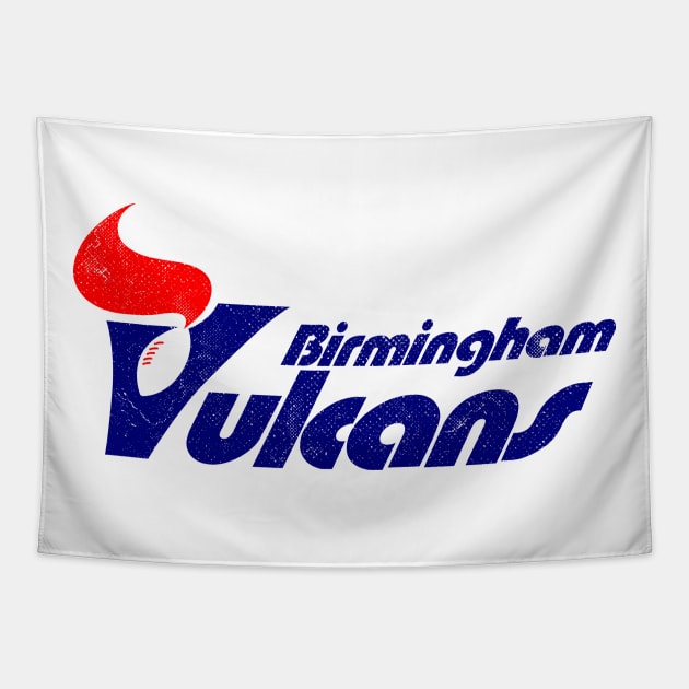 Defunct - Birmingham Vulcans Football WFL Tapestry by LocalZonly