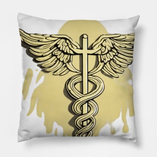 Caduceus Pastel Yellow Shadow Silhouette Anime Style Collection No. 206 Pillow