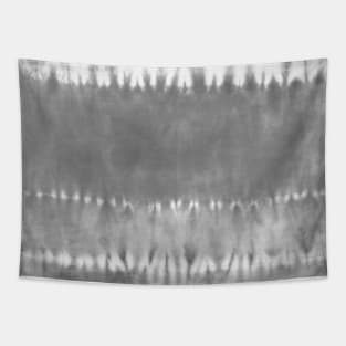 Gray Bold Tie-Dye Stripes Tapestry