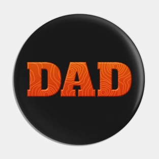 Mens Dad Woodworker, DIY, Woodgrain Fathers Day Pin