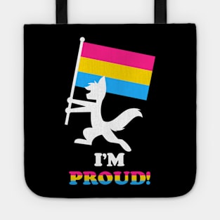 "I'M PROUD" Furry Pansexual Flag Tote