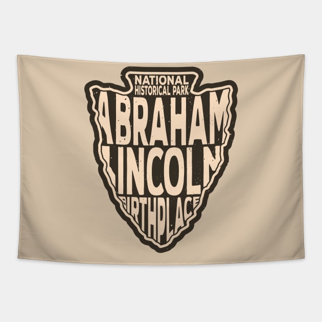 Abraham Lincoln Birthplace National Historical Park name arrowhead Tapestry by nylebuss