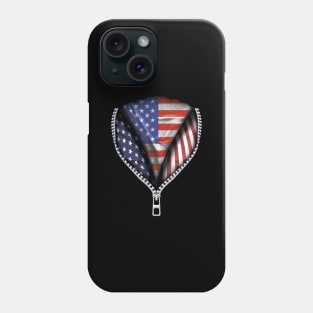 Australian Flag  USA Flag American Flag Zip Down - Gift for Australian From USA Phone Case