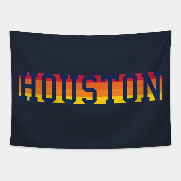 Houston H-Town Baseball Fan Tee: Hit It Out of the Park, Y'all! Tapestry by CC0hort