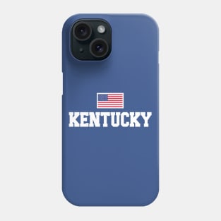 Kentucky & USA American Flag Phone Case