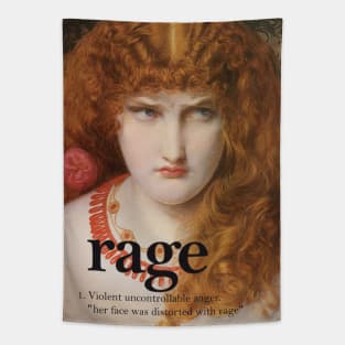 Rage girl Tapestry