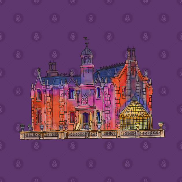 Haunted Mansion Overlay Haunted Mansion TShirt TeePublic