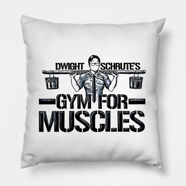 Schrute Gym for Muscles The Office Pillow by truefriend