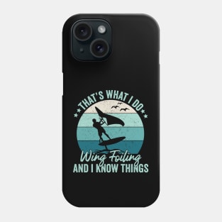 funny wing foil Phone Case