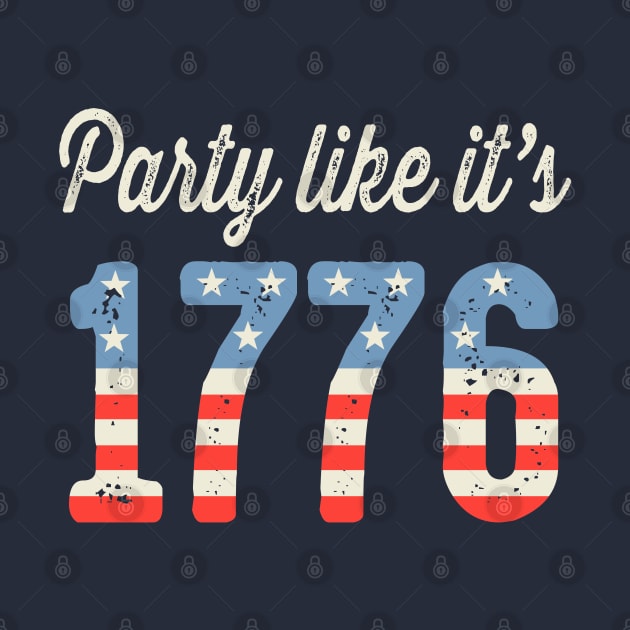 Party Like It's 1776 USA Flag by Designkix