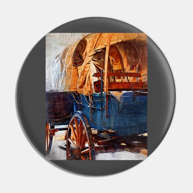 Blue Covered Wagon Pin by KirtTisdale