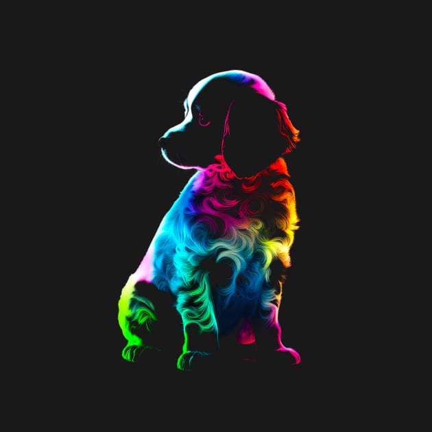 Psychedelic Puppy Silhouette #2 by Butterfly Venom